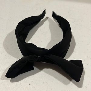Black Headband with Bow